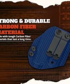 IWB Carbon Fiber Holster Compatible with Sig Sauer P365 Macro with TLR7 Light, Adjustable Retention & Cant, Tactical Accessories, Light Bearing Concealed Carry Holster for Men & Women 2