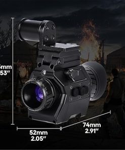 NVG 3rd 2K Resolution 2688×1520 Helmet Mounted Night Vision,Infrared Night Vision Monocular 4X Digital Zoom Visual Distance 300m 20mm Focal Lens for Outdoor Night Vision Hunting 2