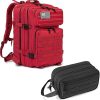 Pistol Case Lockable Handgun Firearm Travel Case with 2 Locks Included Hard Shell Waterproof Gun Storage with Foam and Knife 4