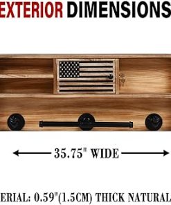 USA Flag Tactical Work Gear Rack with Gun Storage and Law Enforcement Organizer – Veteran and Police Gift 2
