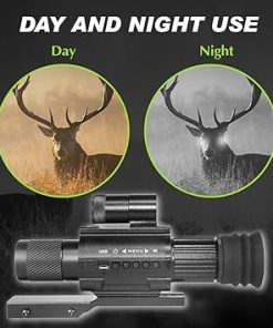Digital Night Vision monocular Telescope，Day & Night Vision Rifle Scope Monocular with 850nm IR 3X Digital Zoom, Hunting Surveillance Wildlife Observation， Can be Used independently 2