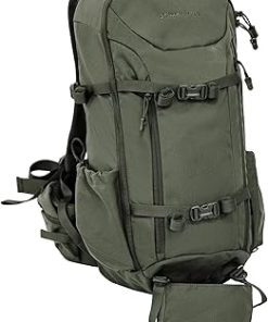 40L Green Tactical Hunting Backpack for Men with Rifle Holder,Durable, Waterproof with YKK Zippers,UTX Buckles,Hunting Pack with Rain Cover for turkey Hunting season, Hiking and Tactical