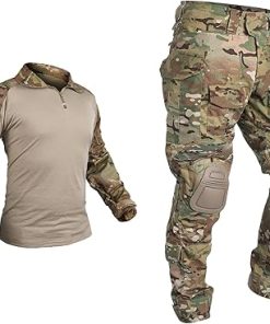 G3 Combat Uniform Tactical Camo Clothing with Knee Pad & Elbow Pads Military BDU Pants and Shirts Set