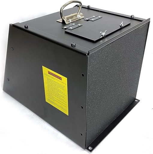 Bullet Trap 18" x 18", 1" Ballistic Rubber Face, Enclosed, AR Steel Backplate for 9 mm, 45 .357 & .44 Magnum, 5.56, 223 Caliber