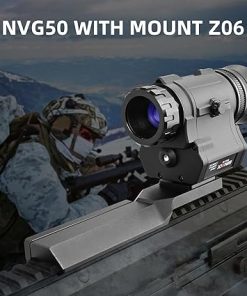 BINOCK NVG50 Helmet Night Vision Monoculars, 2K PVS 14Tactical Night Vision Goggles with 4 Color Modes 1-4X Magnification, 940 nm IR Military Night Vision Scope for Camping Outdoor Observation 2