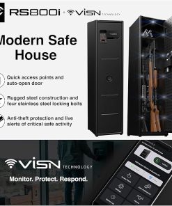VAULTEK RS Series WiFi Biometric Rifle Safe Multiple Firearm Storage Smart Safe with Alerts to Smartphone Auto-Open Door and LED Lit Modular Interior + Accessories (ViSN RS800i) 2