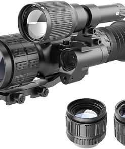 Oneleaf.ai Commander NV500 HD Digital Night Vision Scope with Laser Rangefinder and Ballistic Calculator, 4K Video Recording, 3864×2228 Resolution (NV500 2X4X LRF)
