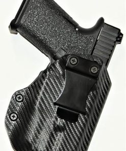 REVKEL Custom Kydex Molded IWB Holster Compatible with Glock 43X w/Armalaser TR5. Black Right Hand Draw. Hand Crafted in Texas, USA.