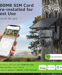 INQMEGA Solar Security Camera Outdoor, 360° PTZ WiFi Wireless Security Camera with 2K 3MP Night Vision, PIR Motion Detection and Siren,IP66 Waterproof,Two-Way Audio,SD/Cloud, IP65 Waterproof 2