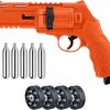 Indoor Gun Rack, Wall Mount Gun Rifle Rack with J-Hooks, Gun Holder Upto 120lbs, Adjustable Width for Storage Rifles, Handguns, Compound Bow and Gear 4
