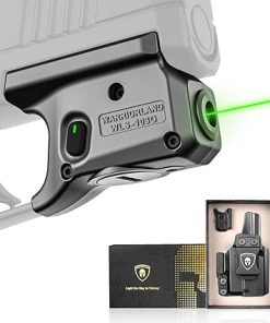 WARRIORLAND Green Laser Sight and Holster Fit for Sig P365 / P365X/ P365XL – Compact Lightweight Light with Battery Indicator, Includes Custom Right-Hand IWB Concealed Carry Kydex Holster, WLS-103G-H2