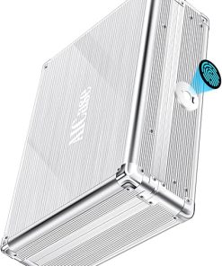 AICase Gun Safe for Pistols,Quick-Access Pistol Safe for Multiple Handguns with Biometric Fingerprint Lock/Morse Code, Smart Handgun Safe Gun Lock Box for Home Bedside Nightstand Car_1