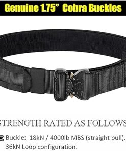 PETAC GEAR Tactical Battle Belt with Cobra Buckle | Heavy Duty Rigger Gun Belts |1.75″ Inner Outer Molle Belt. 2
