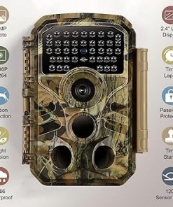 BLAZEVIDEO Trail Camera with 1296P Video & 32MP Photos, 100ft Night Vision, 0.1s Trigger Speed, Waterproof, for Home & Wildlife Monitoring 2