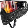 HK Army HSTL Skull Paintball Goggle/Airsoft Mask (Black, Fire)