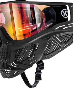 HK Army HSTL Skull Paintball Goggle/Airsoft Mask (Black, Fire)