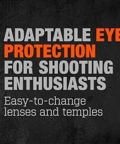 Bollé Safety Standard Issue, GUNFIRE KIT Ballistic Safety Glasses, Eye Protection for Military, Tactical and First Responders with Platinum Anti-Fog Coating, Matte Black Frame 2
