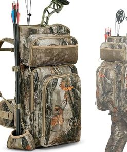 NEW VIEW Camo Bow Hunting Backpack for Men and Women, Saddle Hunting Back Pack with Bow Holder, Elk and Deer Hunting Bag
