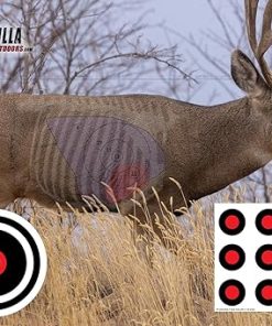 Deer Target – Full Size Deer Target Archery & Rifle Target (3-in-1 Life Size Mule Deer & Whitetail Deer Heavy Duty Target)