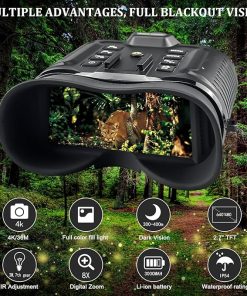 Night Vision Goggles Head Mounted,【New Upgrade】 with Added White Fill Light,4K Video and 36MP Photo for Viewing 1312FT, Binoculars Military Tactical,Long Rang Infrared Goggles Night,8X Digital Zoom 2