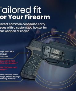 IWB Compatible with Sig P365-FUSE Holster – Optic Ready – Inside The Waistband Concealed Carry – Adjustable Cant and Retention Kydex Holster – Made in The USA 2