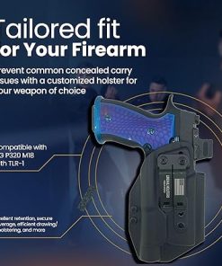 IWB Compatible with Sig P320/ M18 with TLR-1 Holster – Optic Ready – Inside The Waistband Concealed Carry – Adjustable Cant and Retention Kydex Holster – Made in The USA 2