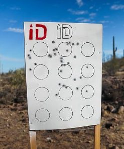Circle Drill Infinity Target – Durable Self-Healing Reusable Rubber Target | Reactive Hits, Weatherproof, No Ricochet | Handles Thousands of Rounds Up to .50 BMG 2