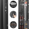 MEIJIA Portable Premium Waterproof Hard Compact Compact Case with customizable fit foam,Lightweight and Strong Design,21.2″x16.0″x8.3″,Elegant Black 3