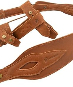 WAYNE’S DOG No Drill Leather Rifle Sling with Stock Harness and Barrel Mount Universal fit Lever Action Rifles, Crescent Shape Stock 2