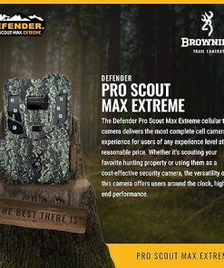 Browning Trail Cameras – Defender Pro Scout Max Wireless Cellular Game Camera – BTC-PSM – Wildlife Motion-Activated Camera, Works on Both Verizon and AT&T Networks 2