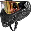 HK Army HSTL Skull Paintball Goggle/Airsoft Mask (Black, Gold)