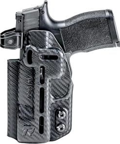 Rounded Druid IWB OWB Holster, Claw, Wedge, Inside Outside Waistband Carry, American Made, Concealment Express, Carbon Fiber Black Kydex, Optics Ready, Fits: 2