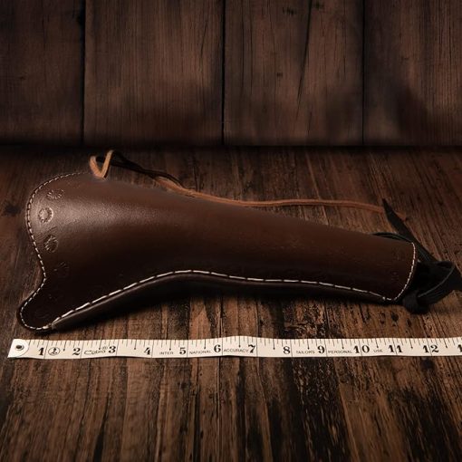 Hulara Leather Western Gun Holster Fits Colt Uberti Pietta Traditions Black Powder Model 1851 1861 Navy 1860 Old Army Cowboy Holsters for Revolvers 8 Inch Barrel - Image 2