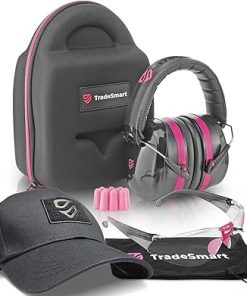 TradeSmart Female Shooting Gear: Shooting Ear and Eye Protection + Shooting Hat