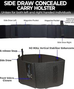 Belly Band Gun Holster for Men & Women | Will Not Roll or Scrunch | Available in 4 Universal Fit Concealed Carry Styles – All Day Comfort 2