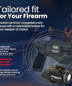 IWB Compatible with Sig P365X Macro/COMP/TACOPS TLR-8 Sub Holster – Optic Ready – Inside The Waistband Concealed Carry – Adjustable Cant and Retention Kydex Holster – USA 2
