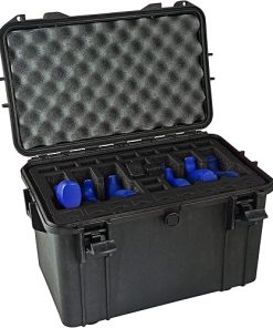 6 Pistol 24 Magazine Doro Gun Case with Custom MyCaseBuilder Foam Insert – Waterproof, Heavy-Duty Tactical Firearms and Ammunition Holder, 12.5 x 17.9 x 11.4 Inches