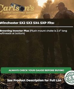 Carlsons Choke Tubes 12 Gauge for Browning Invector Plus | Blued Steel | Bismuth Bone Buster Choke Tube | Made in USA 2