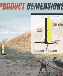 HECASA Universal Target Stand System, Steel Shooting Targets with Stand, NP550 Steel Target X 2 2