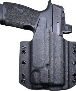 Black Kydex OWB Holster Compatible with Sig Sauer P365 X Macro Streamlight TLR-7, TLR-7a