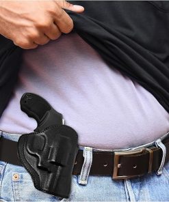 OWB Leather Revolver Holster. Fit for 5 or 6 Shot Revolvers 2 inch Barrel Model, Taurus 856 Special Holster. Leather Holsters for Revolvers by Maxx Carry 2
