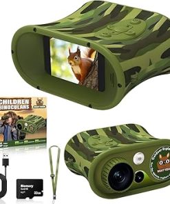 Spark Night Vision Binoculars for Kids, Birthday Gifts for Toddle Boys Girls, 2.5K UHD Night Vision Goggles with Flashlight, Kids Camera Includes 32GB TF Card to Save Photo and Video
