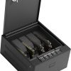 RPNB Gun Safe, Biometric Gun Safe for Handgun, 4 Pistols High Capacity Handgun Safe with Digital Keypad, Biometric Fingerprint