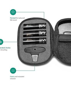 GRITR Shotgun Choke Tube 3 Pack Set | Hunting Sporting Steel Extended Choke Tubes Compatible with 12 Gauge Beretta/Benelli Mobil – Zipper Case & Choke Wrench Included 2
