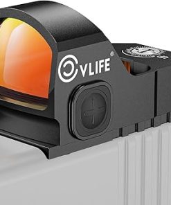 CVLIFE WolfProwl Red Dot Sight for Pistol Compatible with RMR Footprint, 3 MOA Compact Reflex Sight with Adapter Plate for MOS, Motion Awake Pistol Red Dot for RMR Footprint