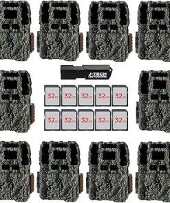 Browning Dark Ops DCL Nano Trail Game Camera Bundle Includes 32GB Memory Card and J-TECH Card Reader (26MP) 10 Pack | BTC6DCLN