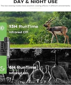 Night Vision Binoculars Goggles,1000FT Digital Infrared Night Vision Goggles in Complete Darkness,3.2”Large Screen Day and Night Vision Binoculars for Adults,Hunting,Save 4K Photo&Video 2