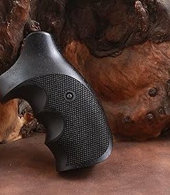 KSD Brand Smith Wesson K/L/X – Frame Round Butt Walnut (Black Painted) Grip 2