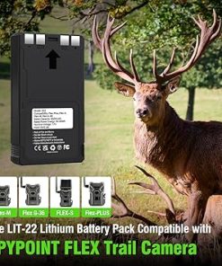 3 Pack Rechargeable Batteries for Trail Camera, Replacement Battery Pack for LIT-22 Hunting Trail Camera Compatible with SPYPOINT Flex-M, Flex G-36, Flex-Plus, Flex-S 2