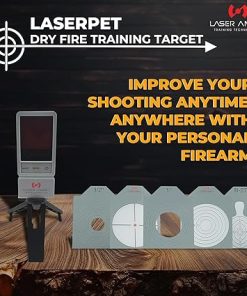 Laser Ammo LaserPET Multi Laser Compatible Personal Electronic Target Training System, Improve Your Shooting Anytime, Anywhere, with Your Personal Firearm (Works with Most Non-Laser Ammo Lasers) 2